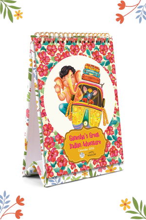2026 Ganesha's Great Indian Adventure Desk Calendar