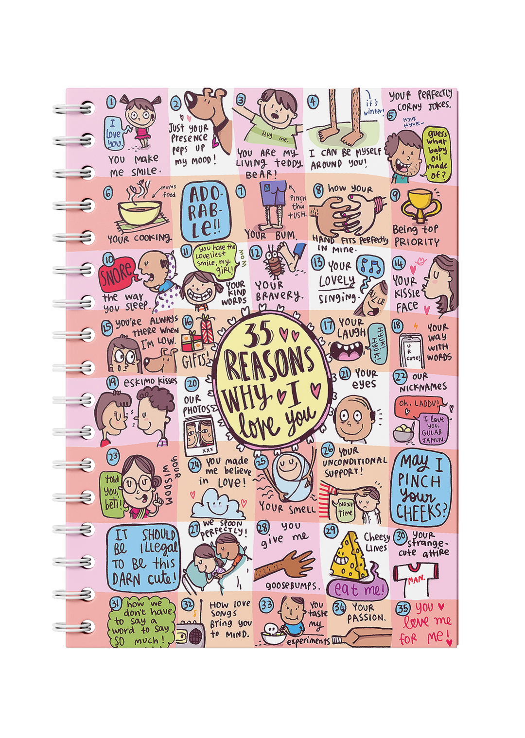 35 Reasons Why I Love You Notebook