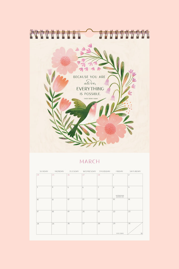 2024 Blooming Garden Wall Calendar