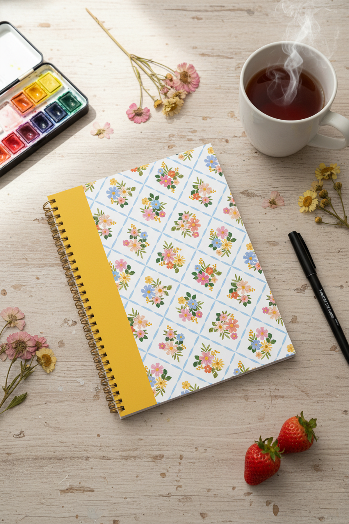 Wildflower A5 Wiro  Notebook