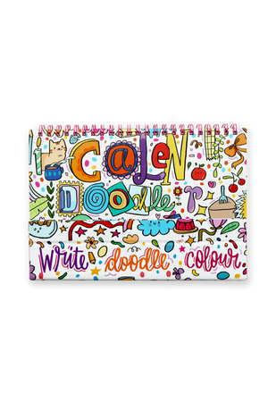 2026 Calendoodler 2-in-1 Desk Calendar + Notebook