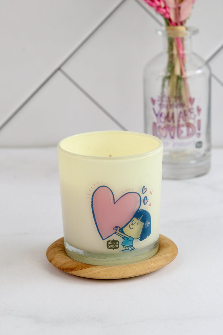 Girl Heart Scented Candle