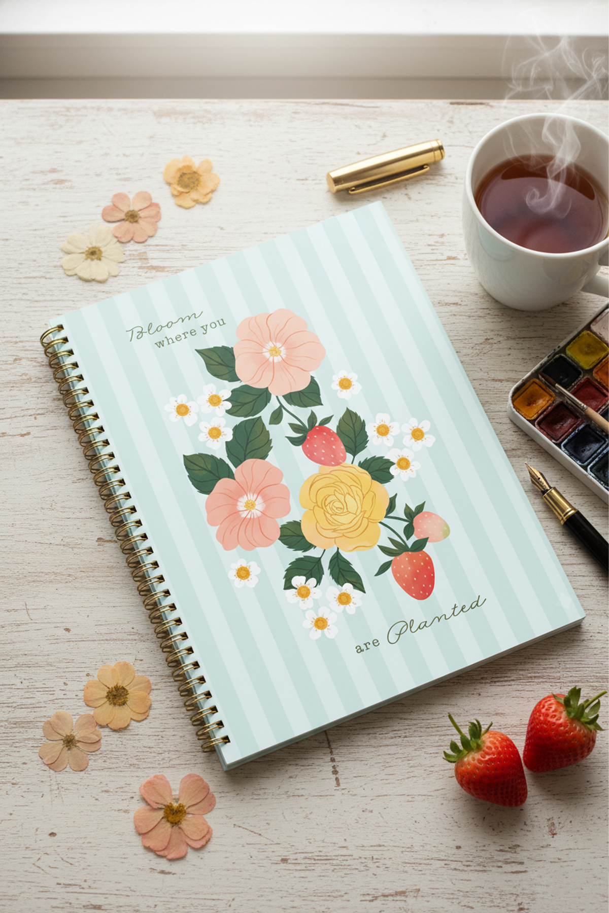 Bloom Where You Are Planted A5 Notebook Wiro
