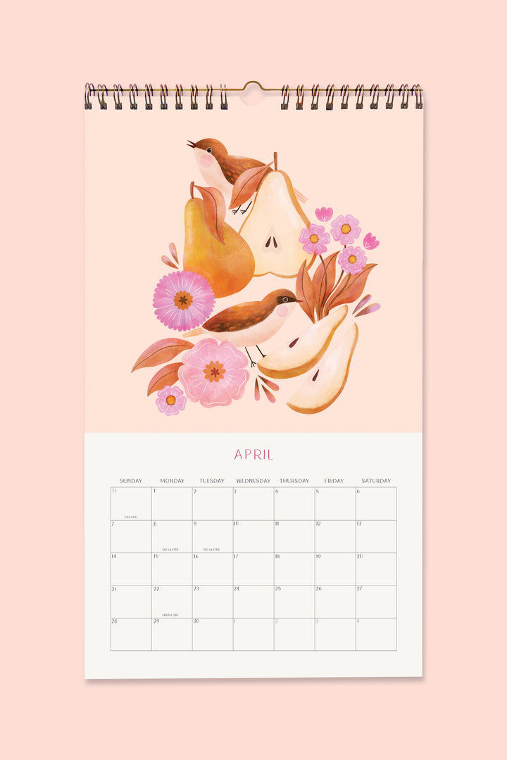 2024 Blooming Garden Wall Calendar