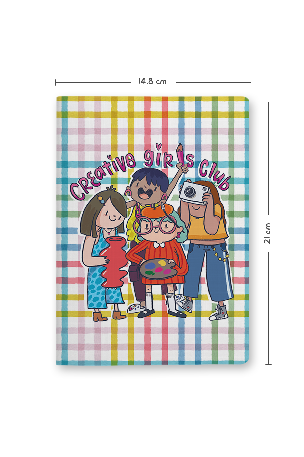 Creative Girls Club Saddle Stitch Notebook - Combo of 2
