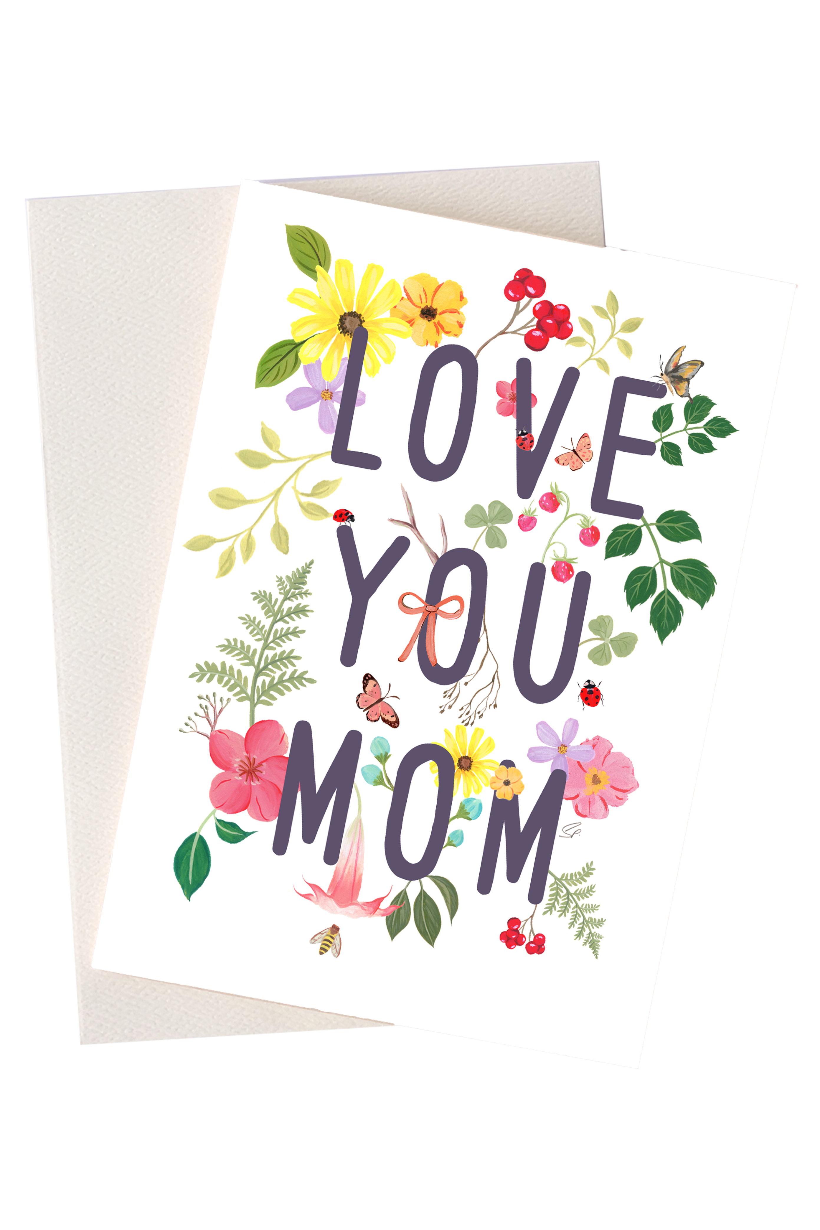 Love You Mom Greeting Card