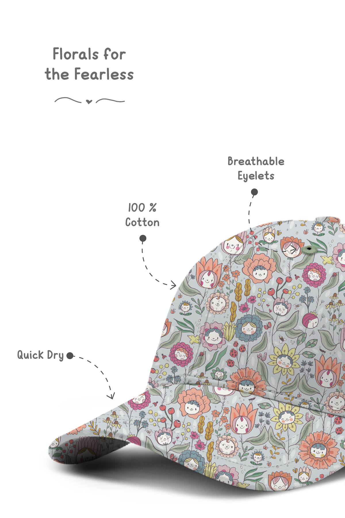 Happy Flowers Cap