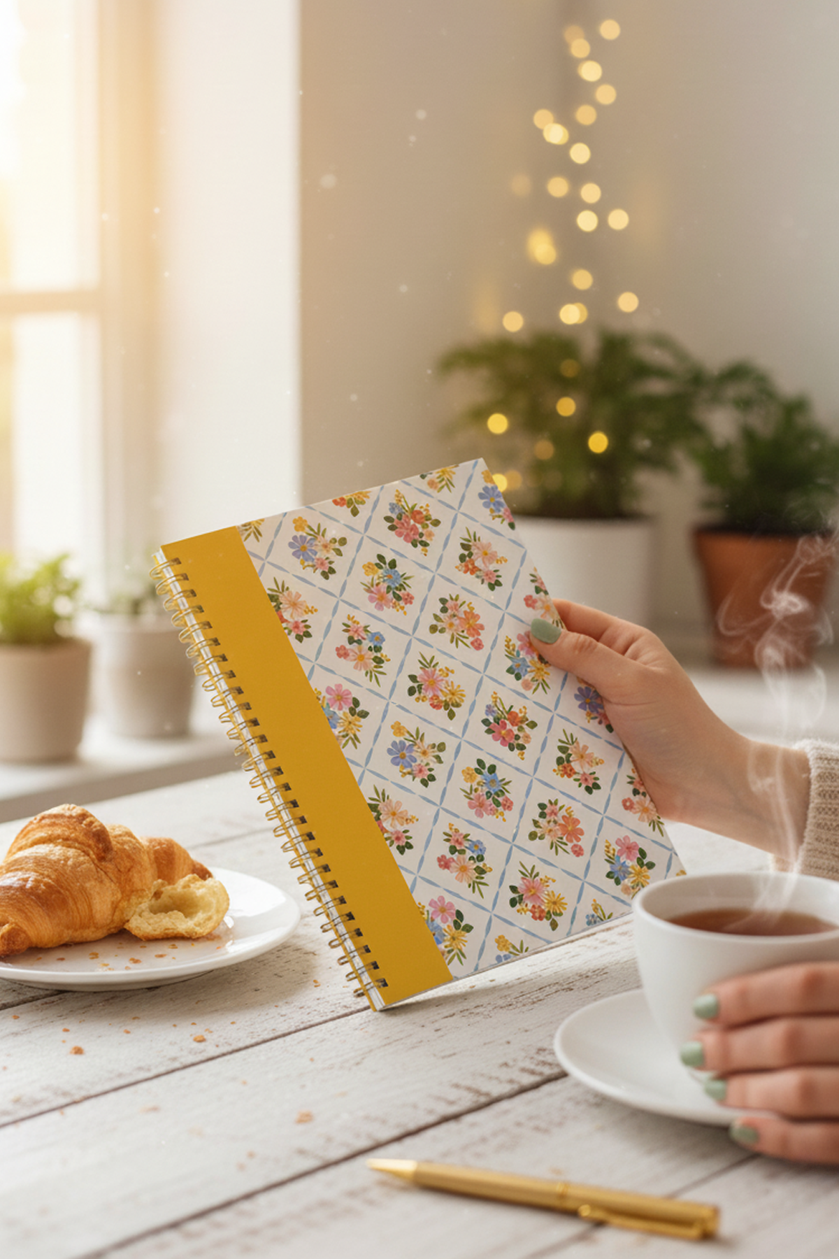 Wildflower A5 Wiro  Notebook