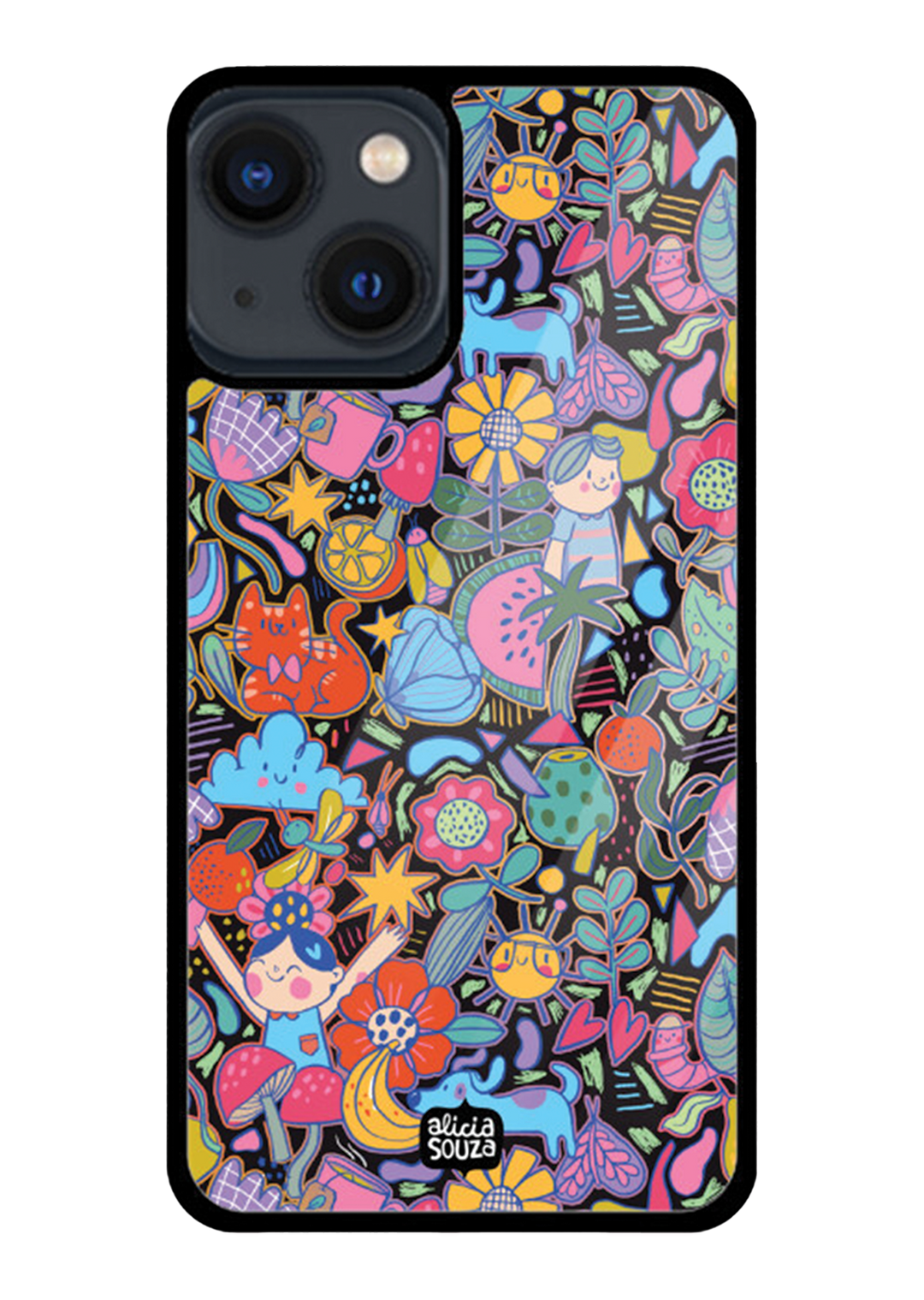 Whimsical Fantasy Garden Glass iPhone Cover