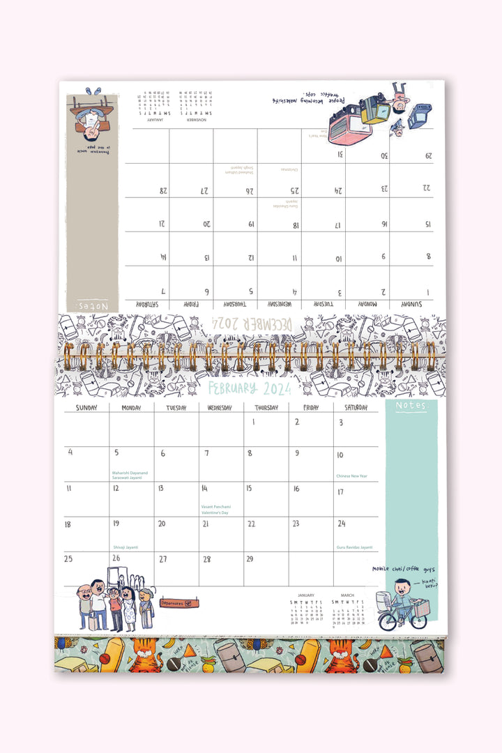 2024 Endearing Desk Calendar