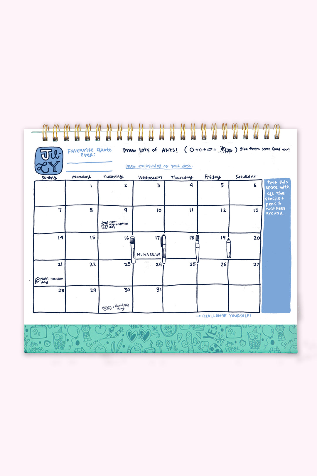 2024 The Calendoodler Desk Calendar