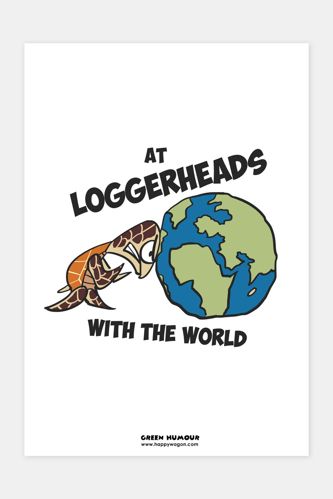 Loggerhead Turtle Non Tearable Poster
