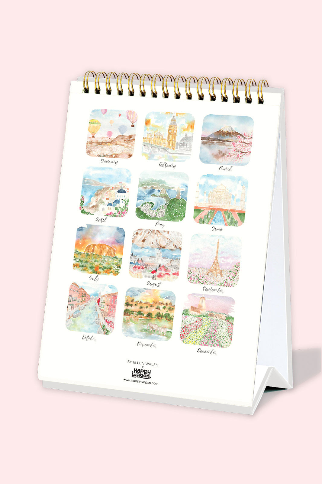 2024 Around the World Desk Calendar
