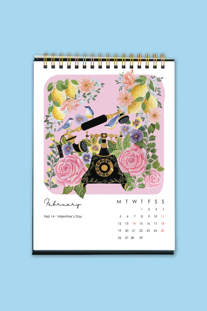 2024 Botanical Stories Desk Calendar