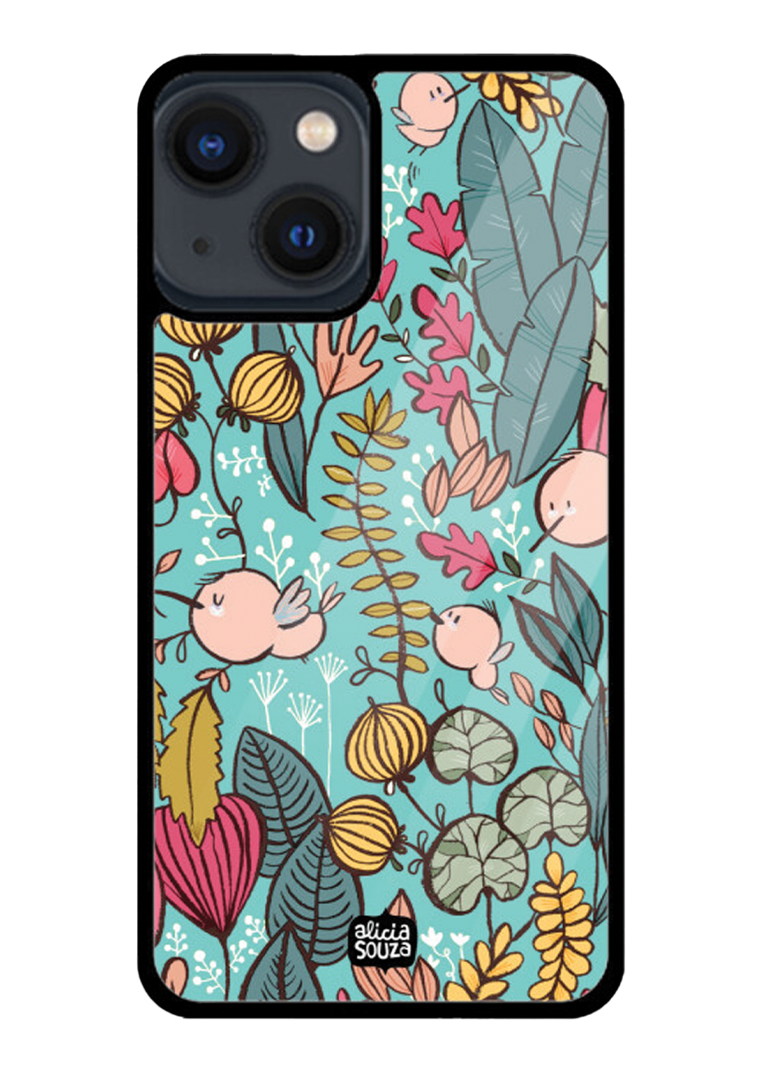 Blue Garden Glass iPhone Cover