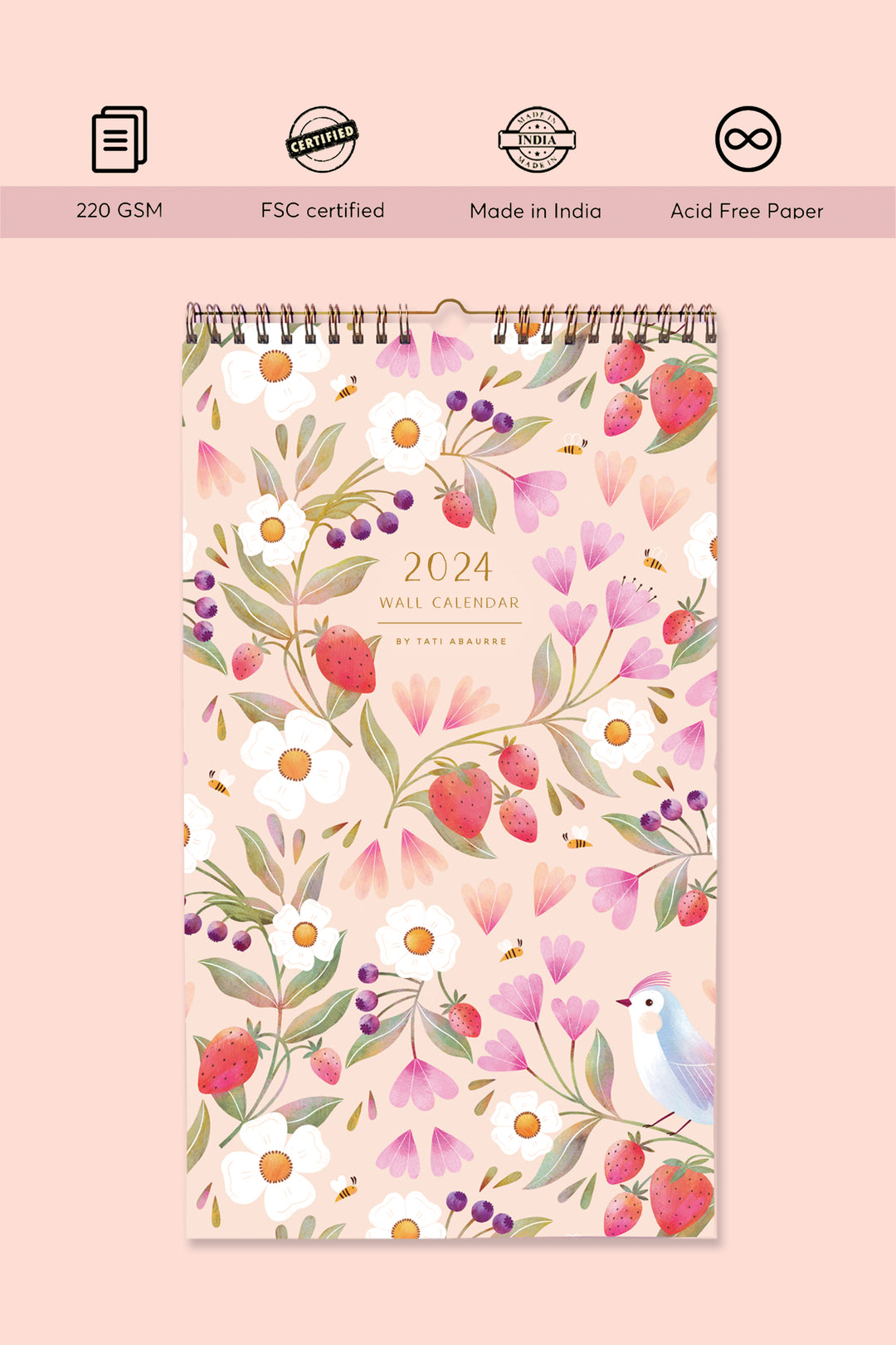 2024 Blooming Garden Wall Calendar
