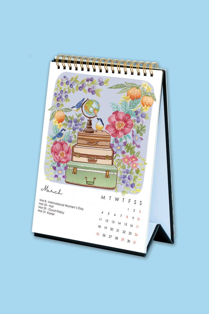 2024 Botanical Stories Desk Calendar