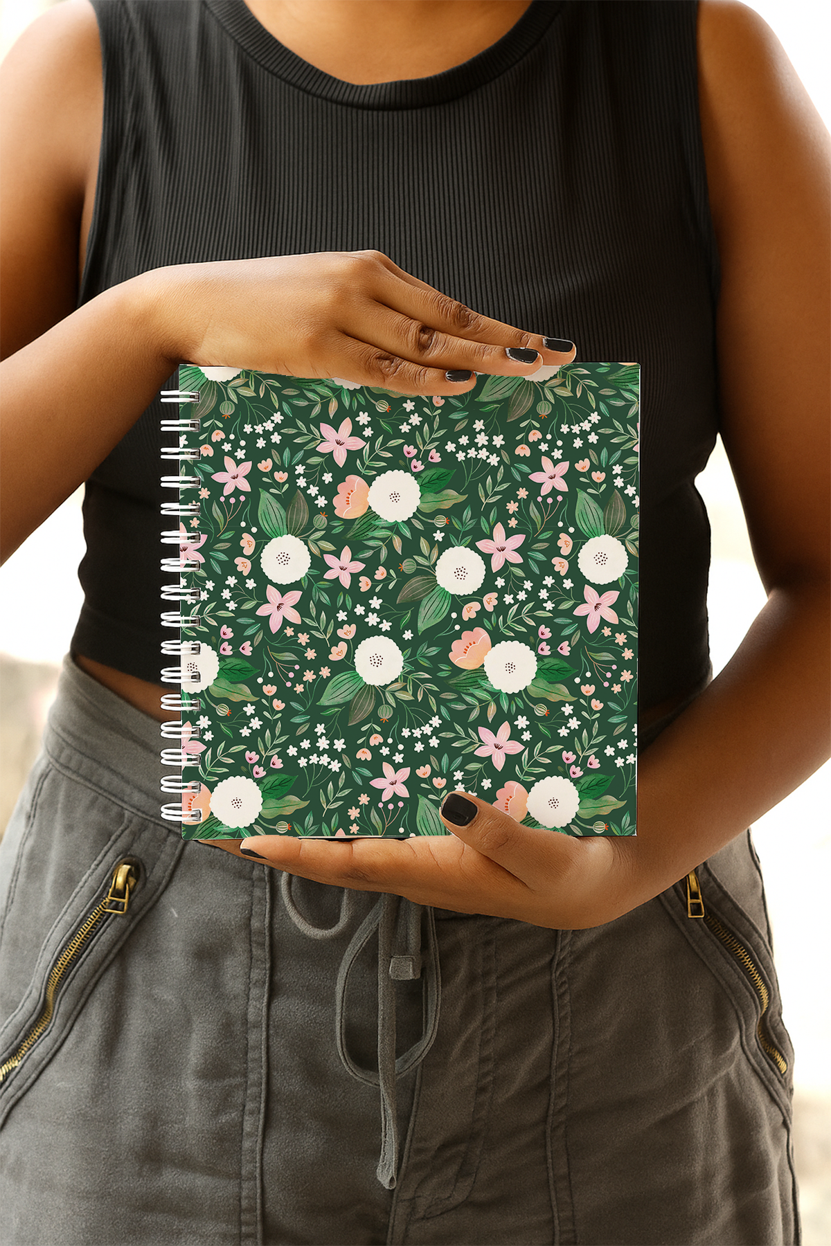 Green Floral Mini Photo Album