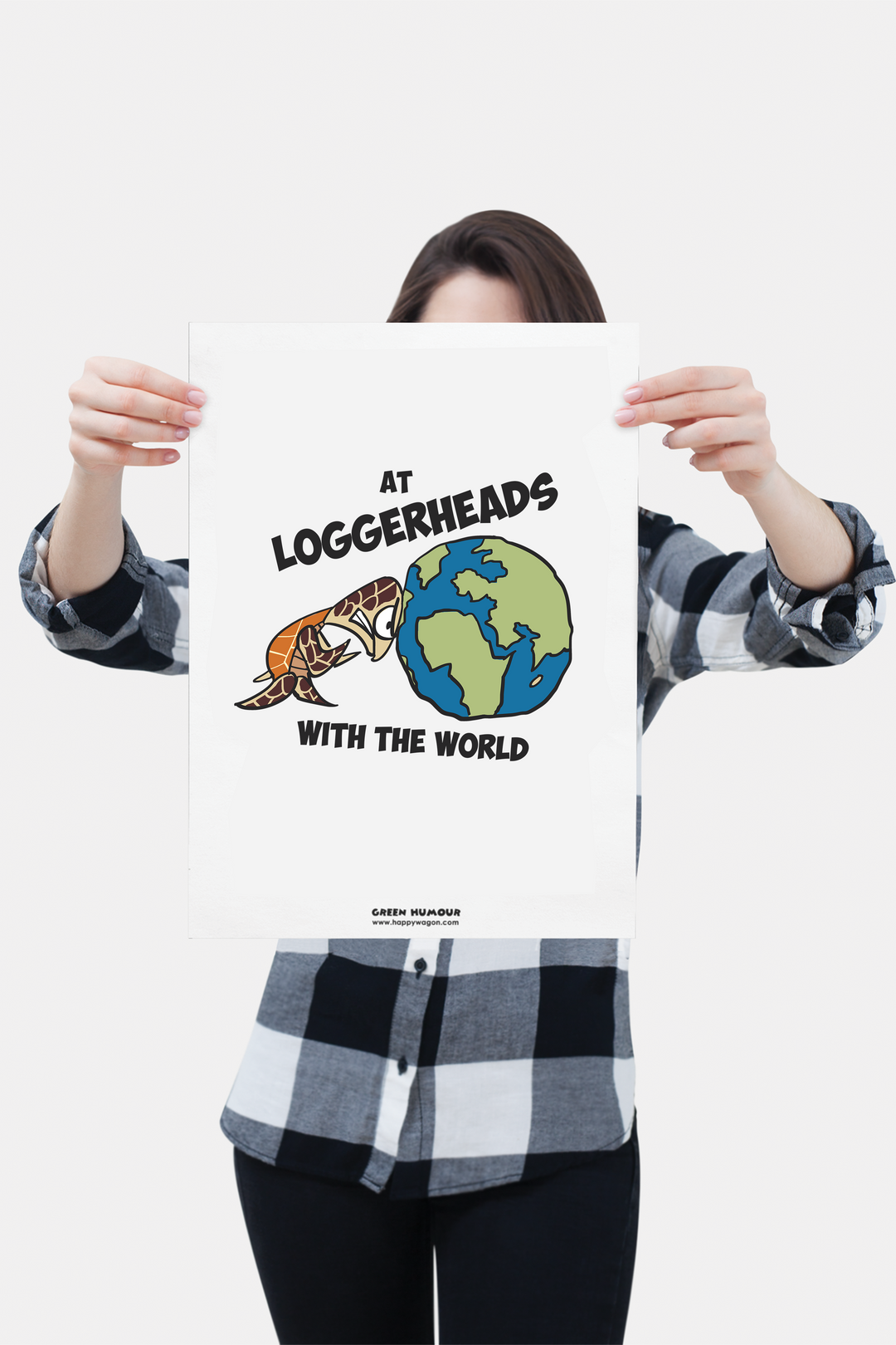 Loggerhead Turtle Non Tearable Poster