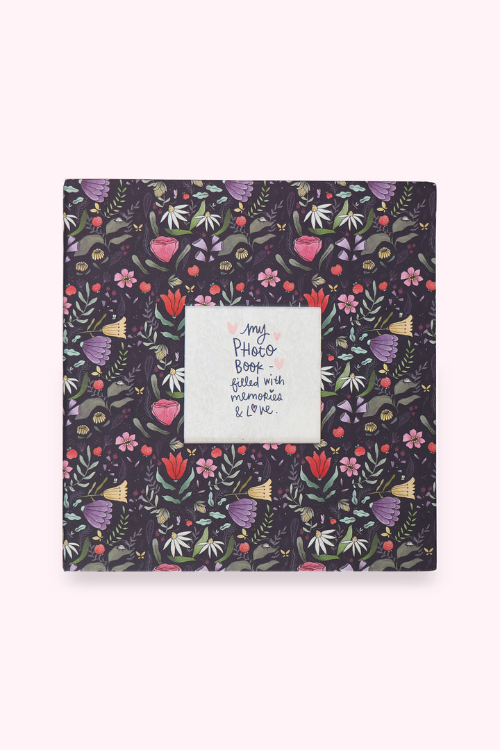 Purple Floral Photo Album