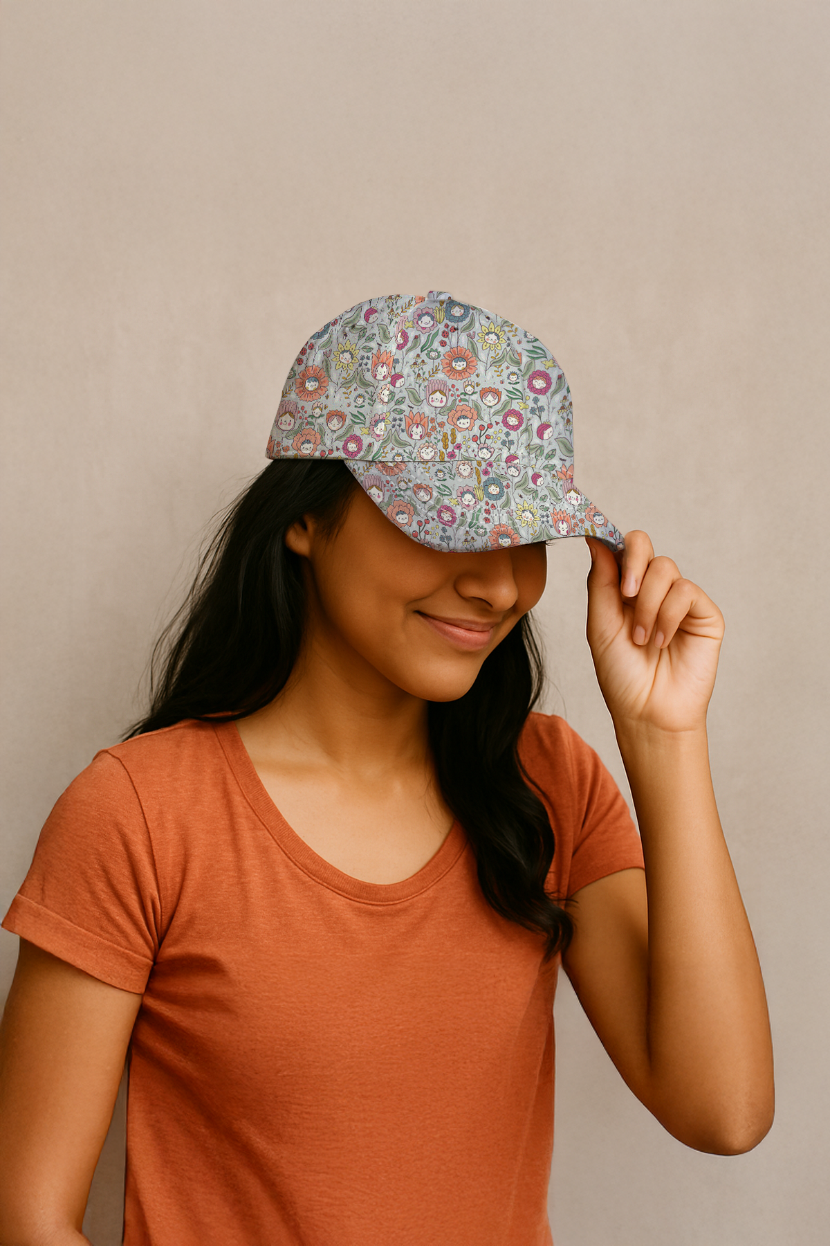 Happy Flowers Cap