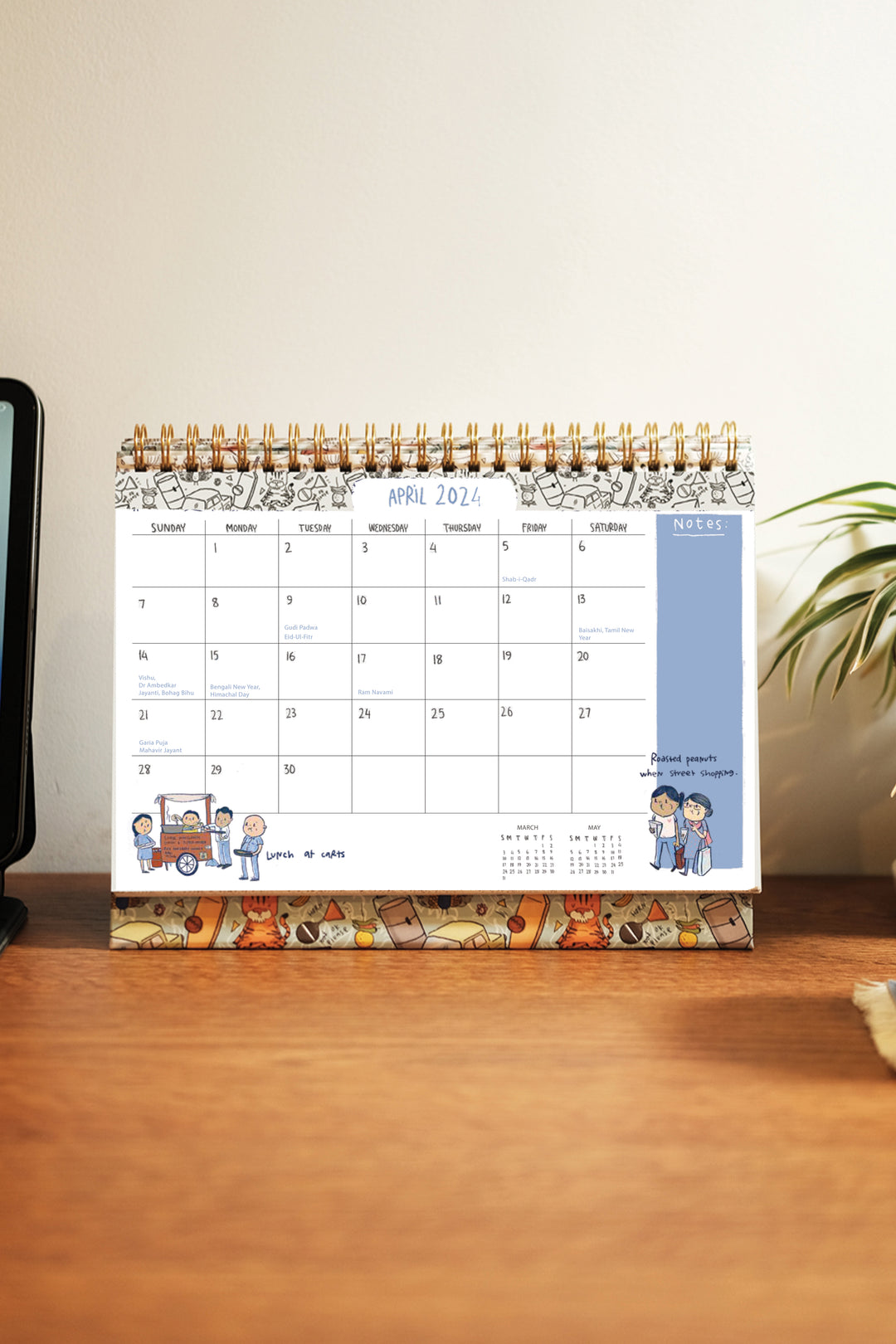 2024 Endearing Desk Calendar