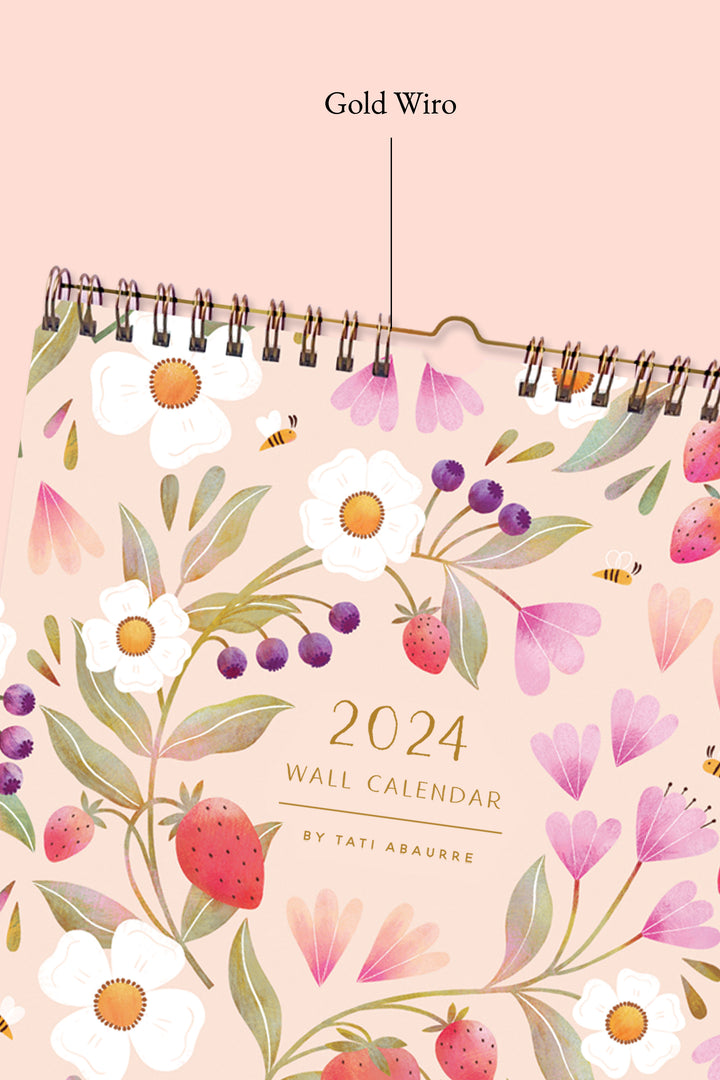 2024 Blooming Garden Wall Calendar