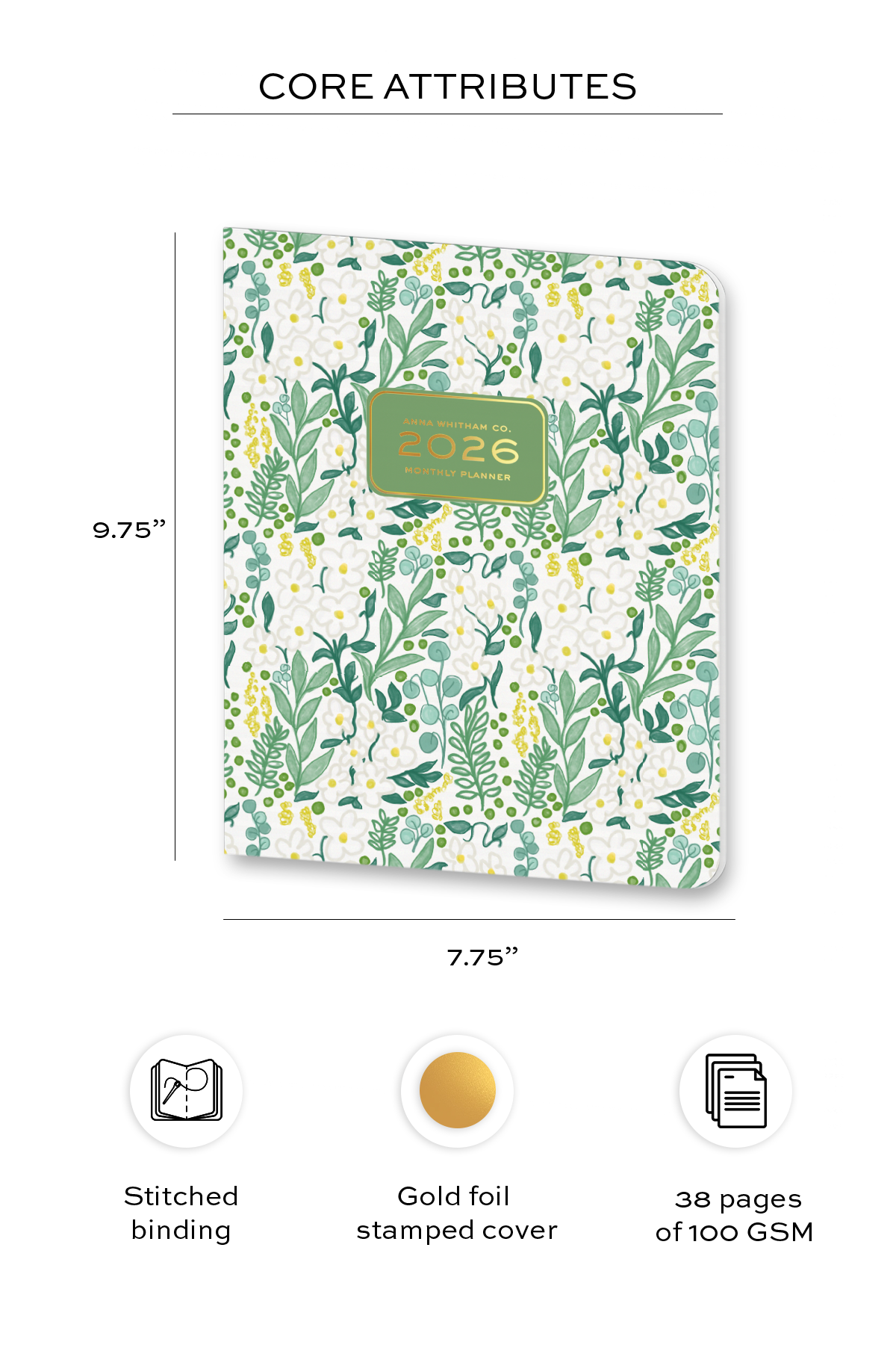 2026 Jardin Floral Monthly Planner