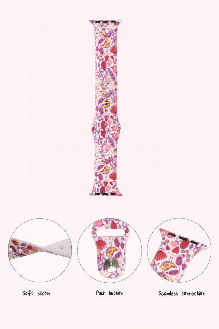 Bird Flow 22mm Watch Strap with Push Button