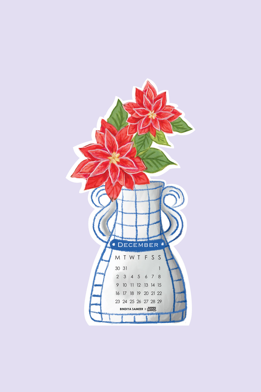 2024 Flower Vase Desk Calendar
