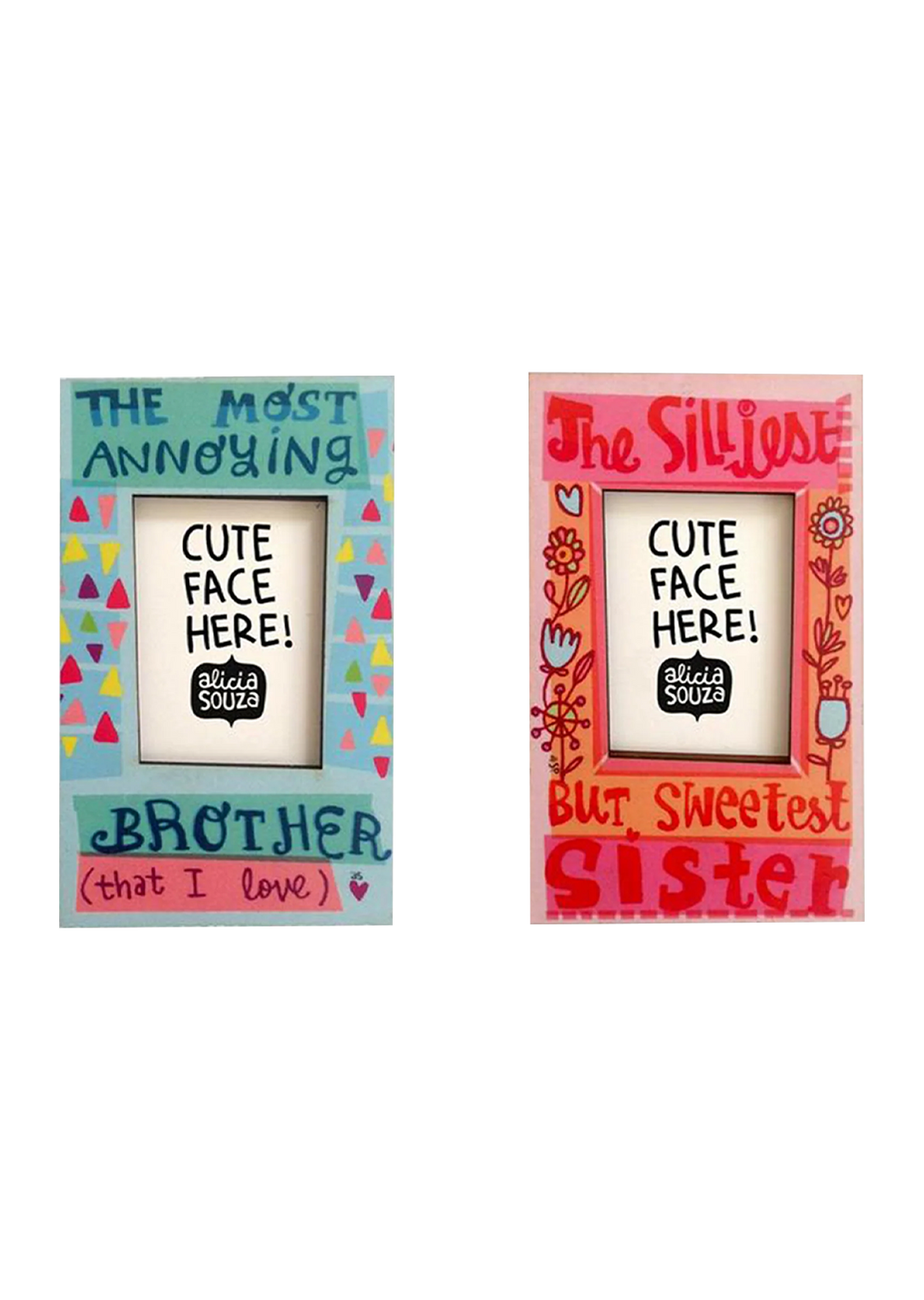 Brother And Sister Magnetic Frames - Pack of 2