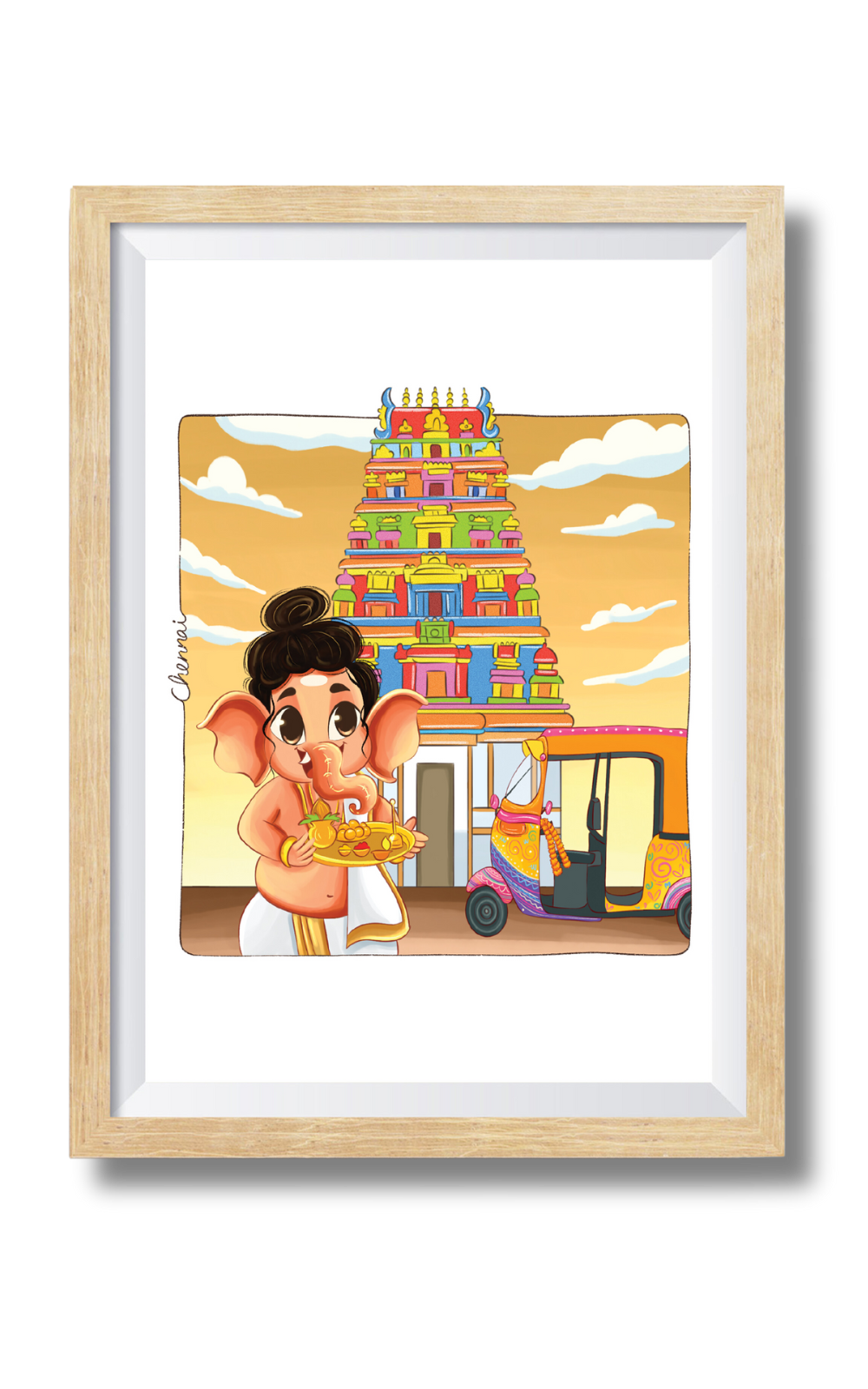 Ganesha In Chennai Wall Art