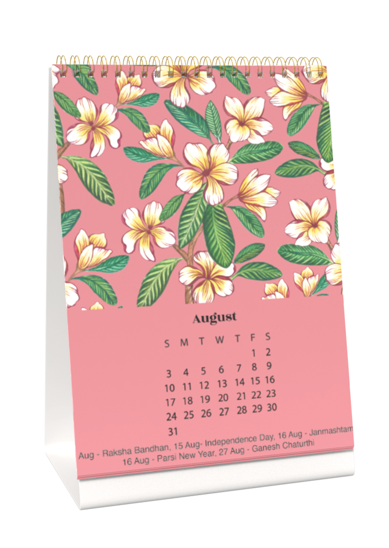 2025 Floral Desk Calendar