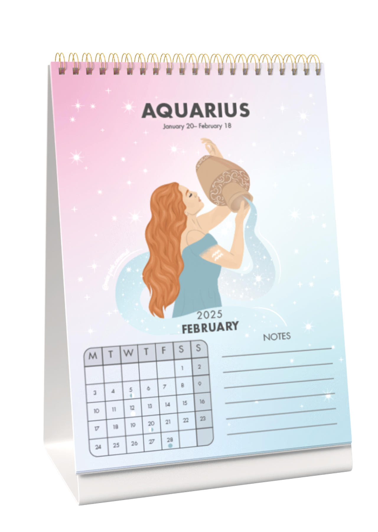 2025 Zodiac Sign Calendar Desk Calendar
