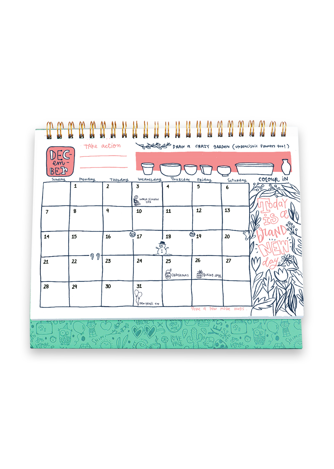 2025 Calendoodler Desk Calendar