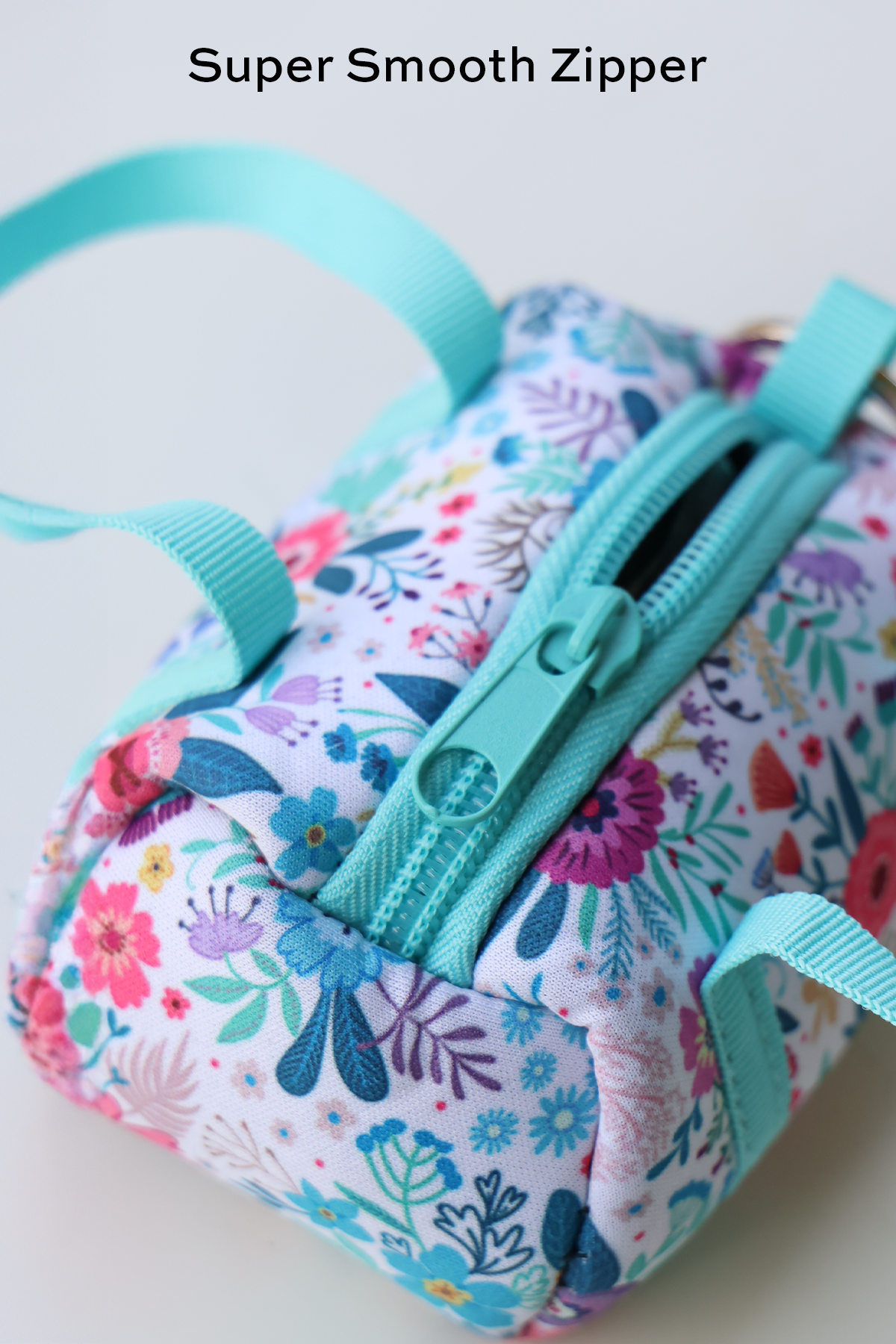 Floral Mini Duffle Bag Charm