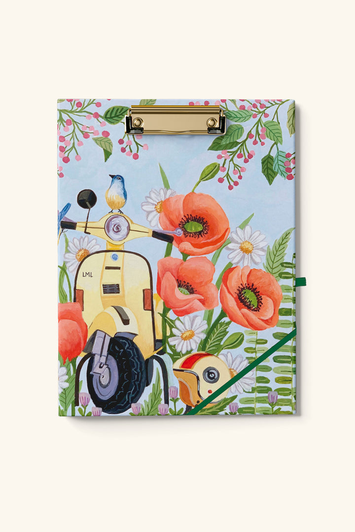 Blossom Ride Clipfolio | Clipboard & Notepad Duo