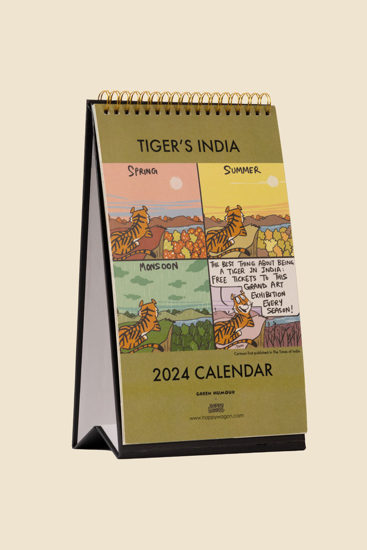 2024 A Tiger's India Desk Calendar