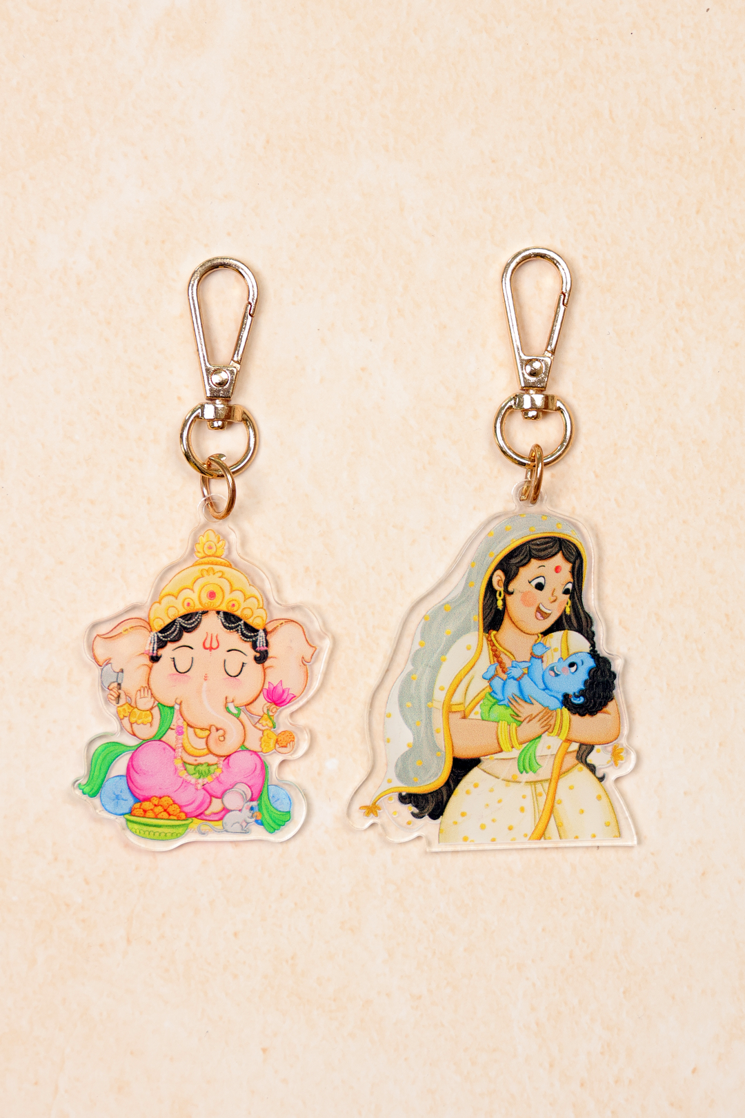 Set of 2 Divine Keychains