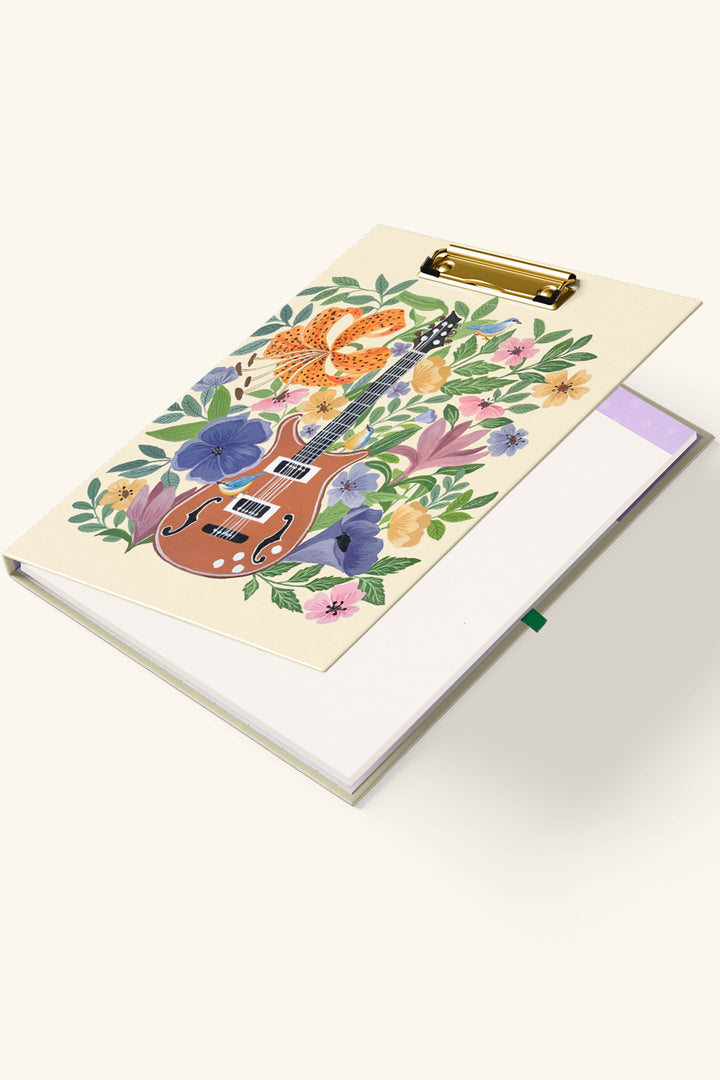 Blossom Strings Clipfolio | Clipboard & Notepad Duo