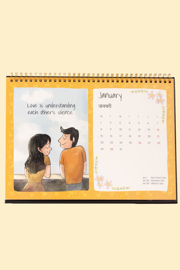 2024 Love is in the Air Desk Calendar