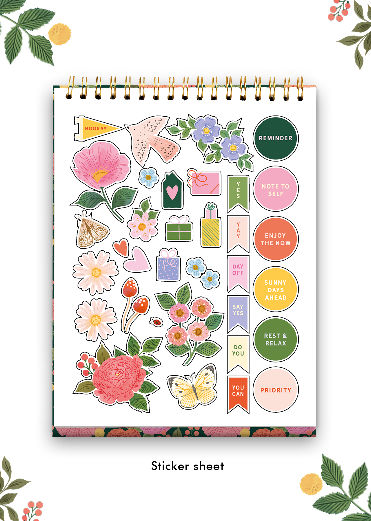 2025 Stop & Smell the Flowers Desk Calendar