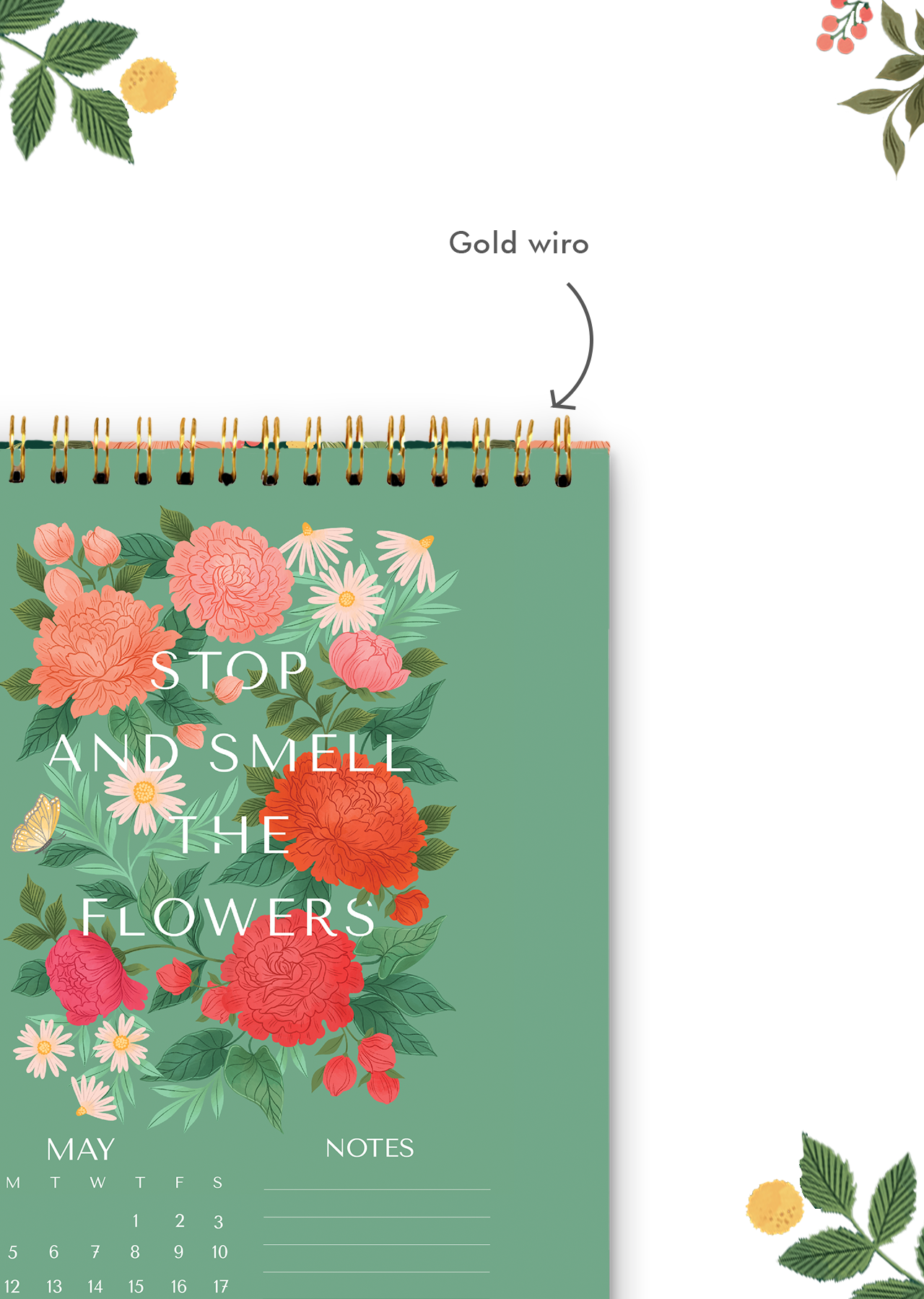 2025 Stop & Smell the Flowers Desk Calendar