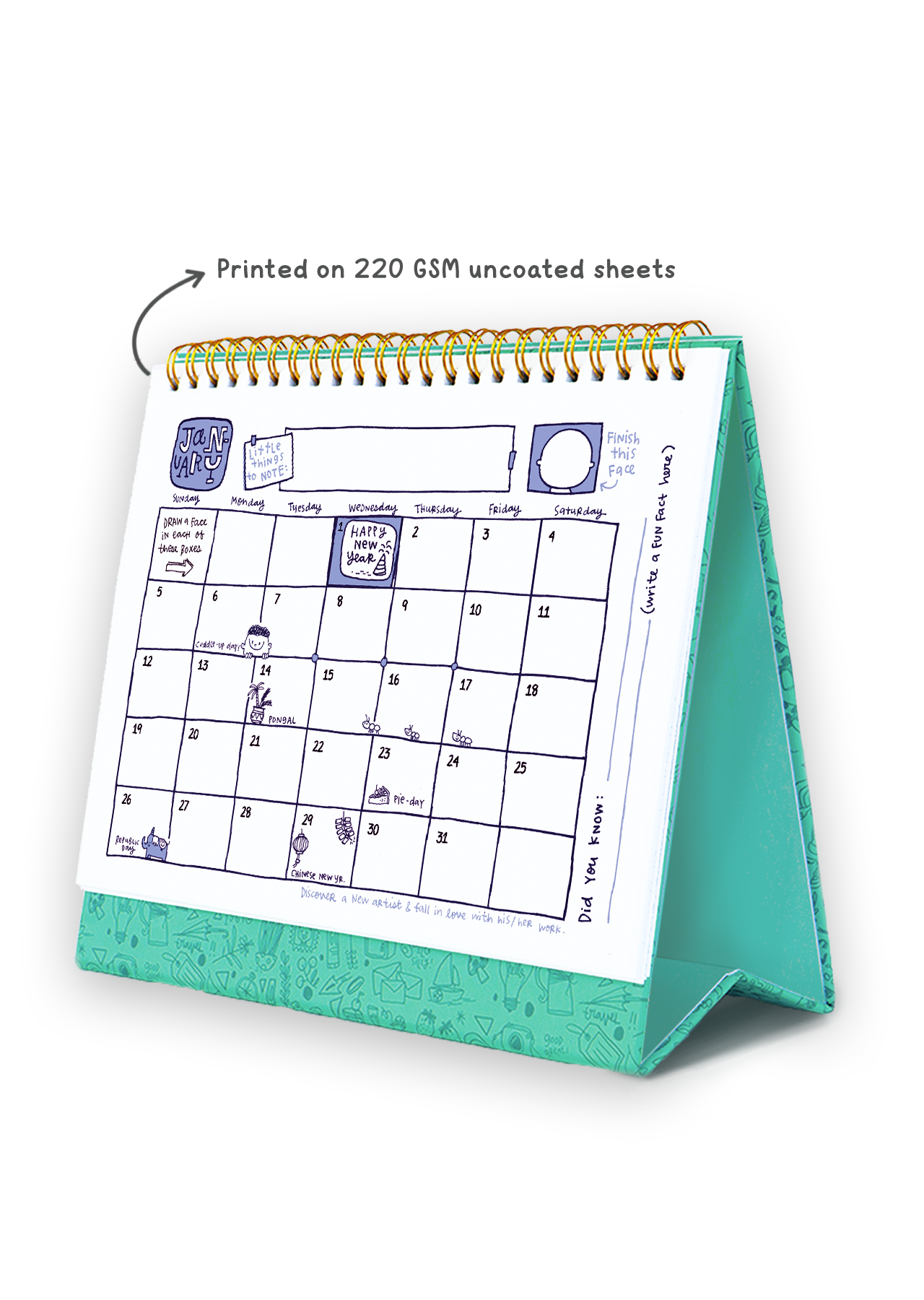 2025 Calendoodler Desk Calendar