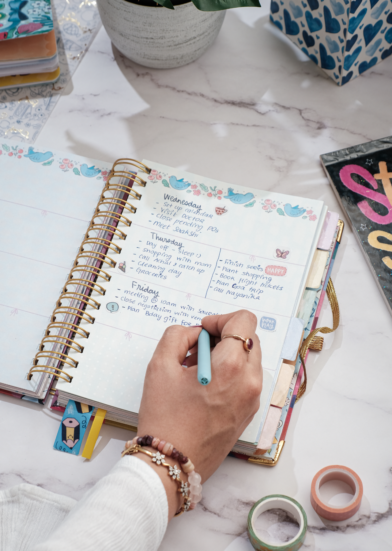 The Joy Undated Combo Yearly + Weekly Planner