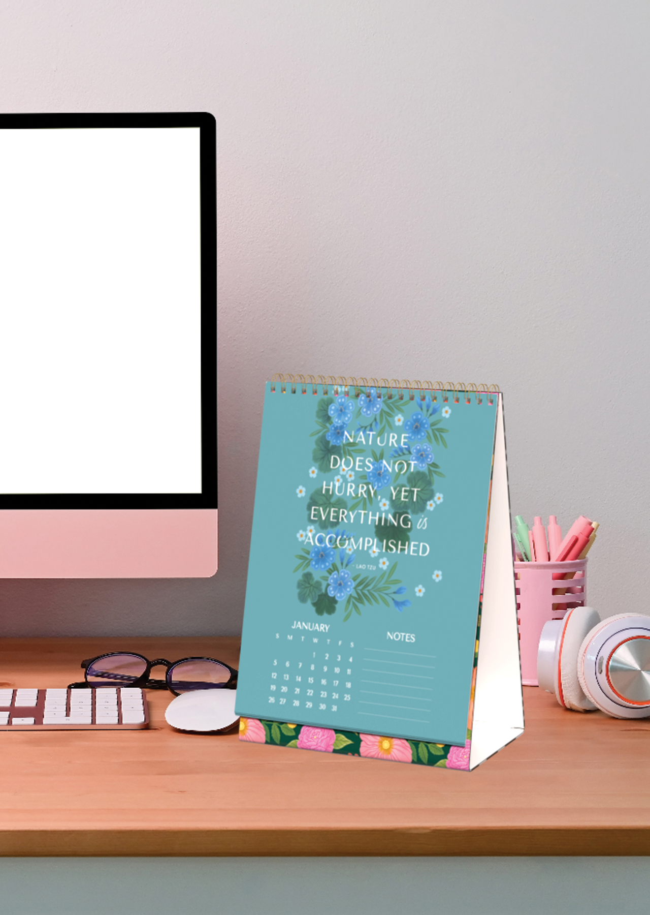 2025 Stop & Smell the Flowers Desk Calendar