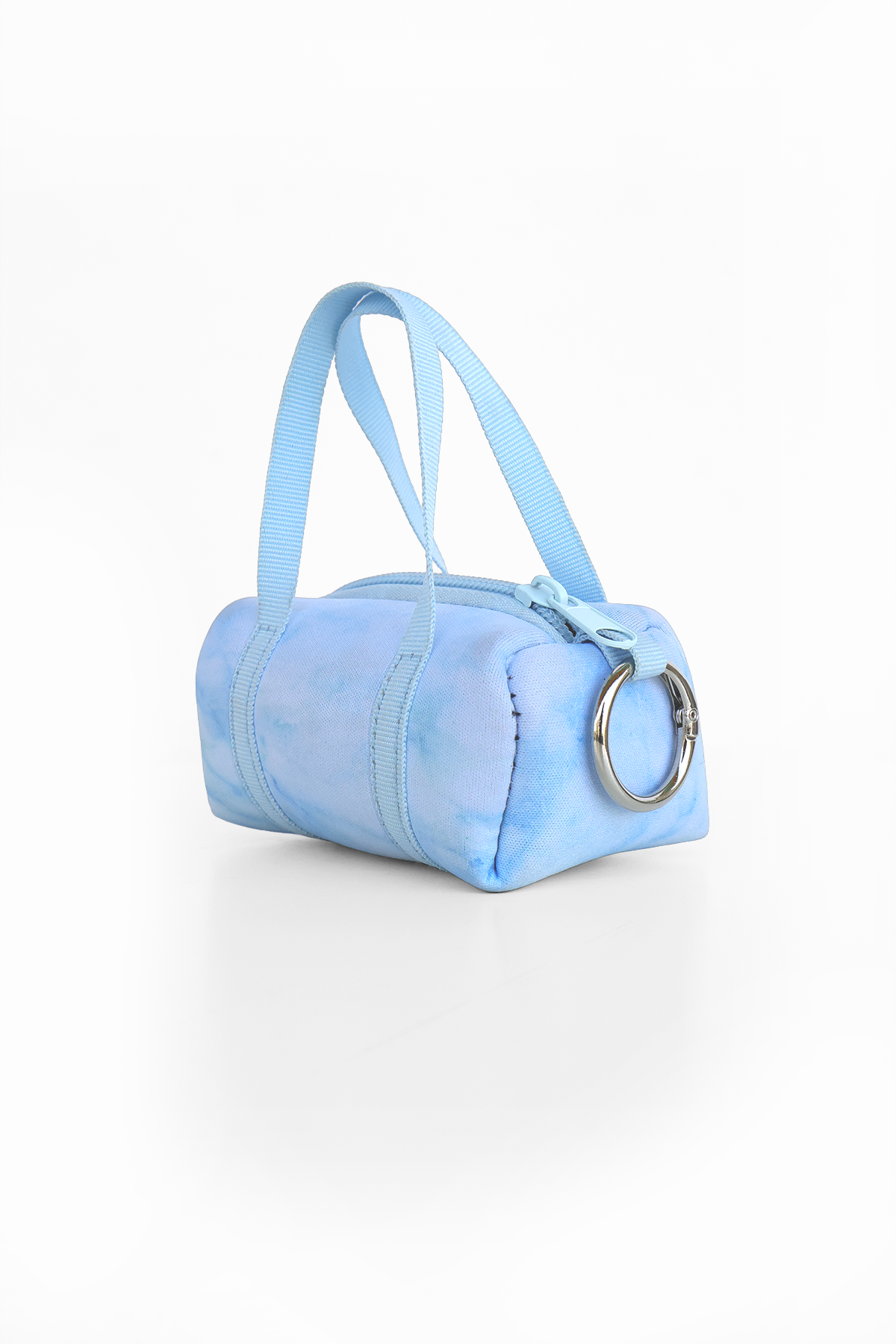 Marble Print Mini Duffle Bag Charm