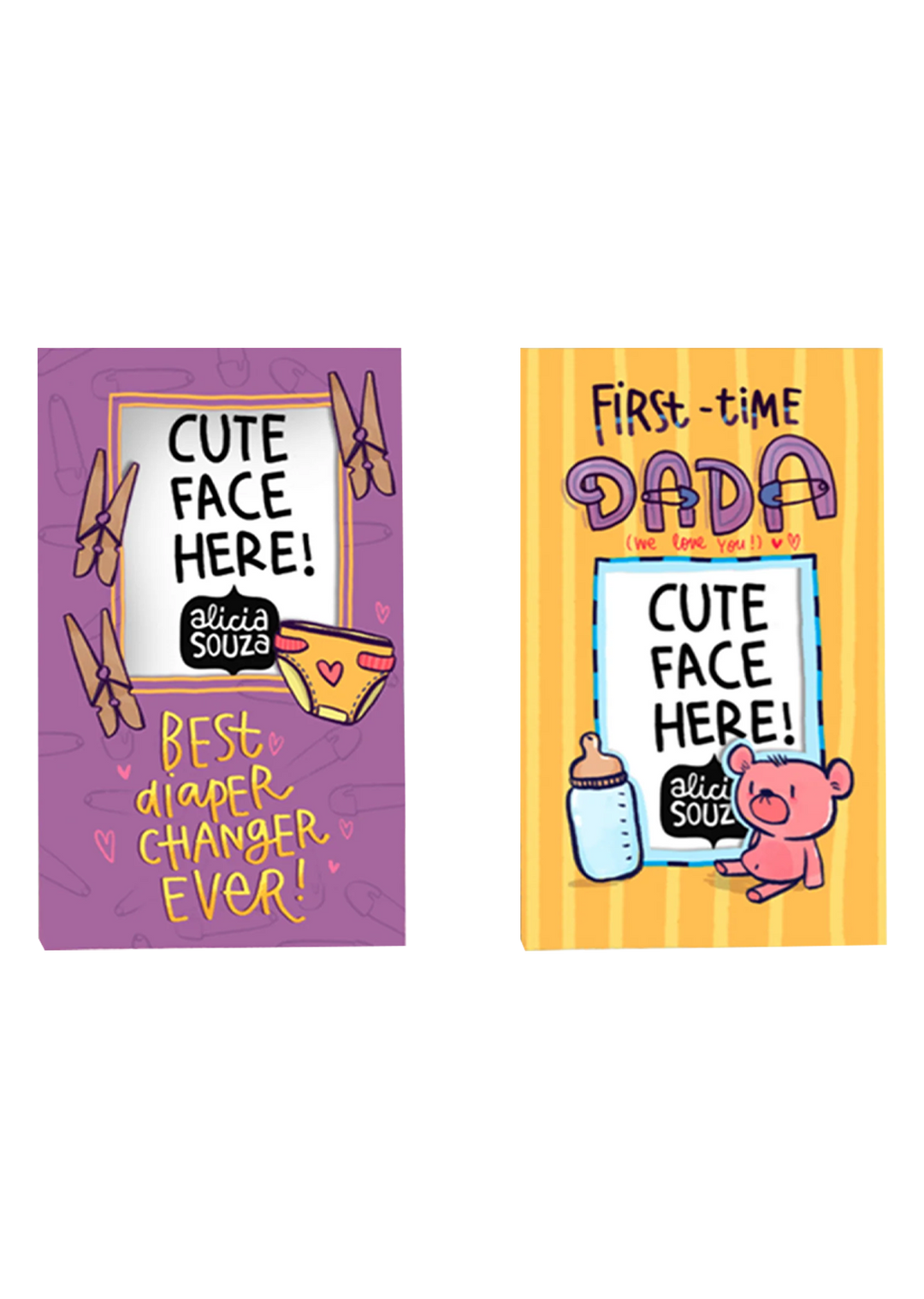 New Dad Magnetic Frames - Pack of 2