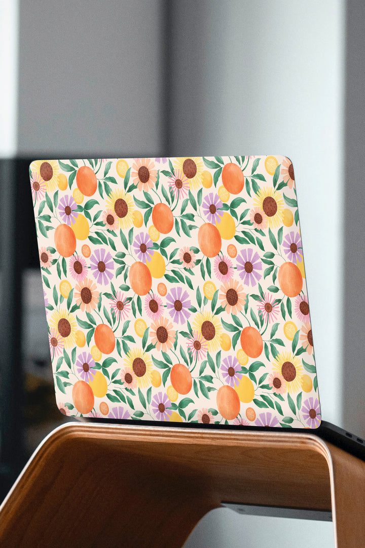 Orange Garden (Beige) Laptop Skin