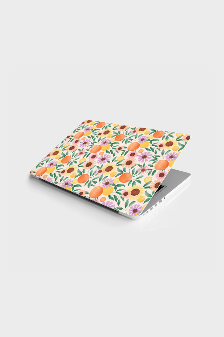 Orange Garden (Beige) Laptop Skin